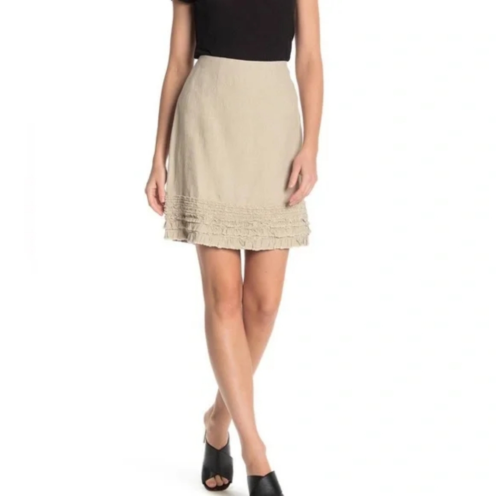 Tommy Bahama Tan Mini A-line Skirt